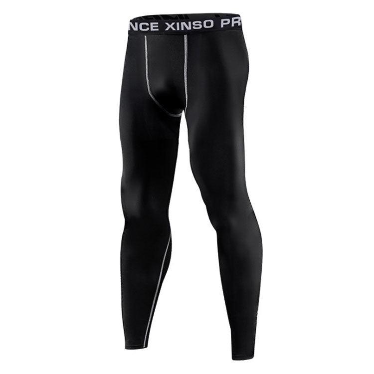 High-Elastic Quick-Dry Fitness Pants for Men-Skinny Sports Bottoming