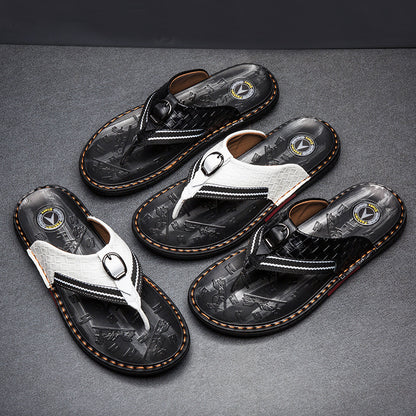 Trendy Men's Shoes with a Touch of Style in Stylish Flip-Flops