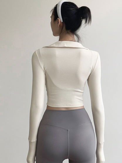 Quick-Drying Long Sleeve Yoga Jacket for Ultimate Comfort and Style