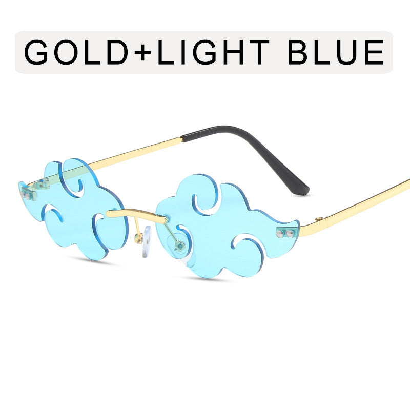 Retro Auspicious Cloud Ocean Piece Sunglasses for Women