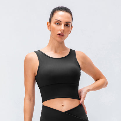 Women's Breathable Tight Sports Yoga Vest for Fitness Enthusiasts