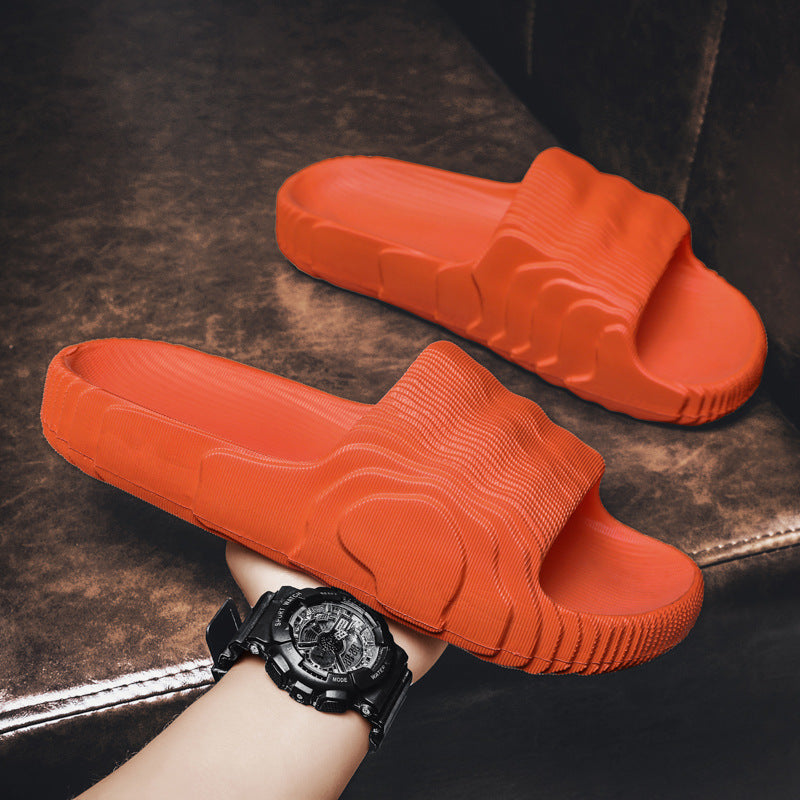 ស្បែកជើង Unisex Home Slippers សម្រាប់គូស្នេហ៍ - ស្បែកជើងផ្ទាត់ពណ៌រឹង