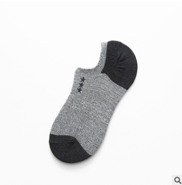 Men's Cotton Socks with Embroidery Detail for Stylish Comfort