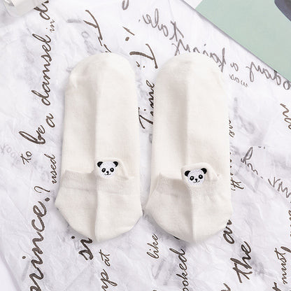 Men's Breathable Simple Cotton Embroidered Socks