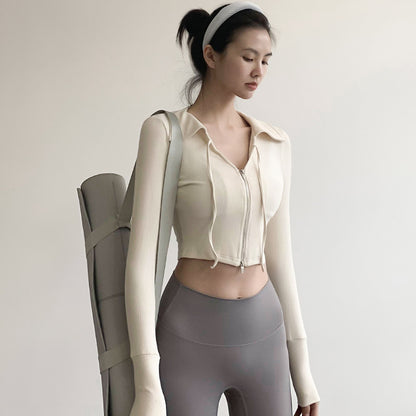 Quick-Drying Long Sleeve Yoga Jacket for Ultimate Comfort and Style