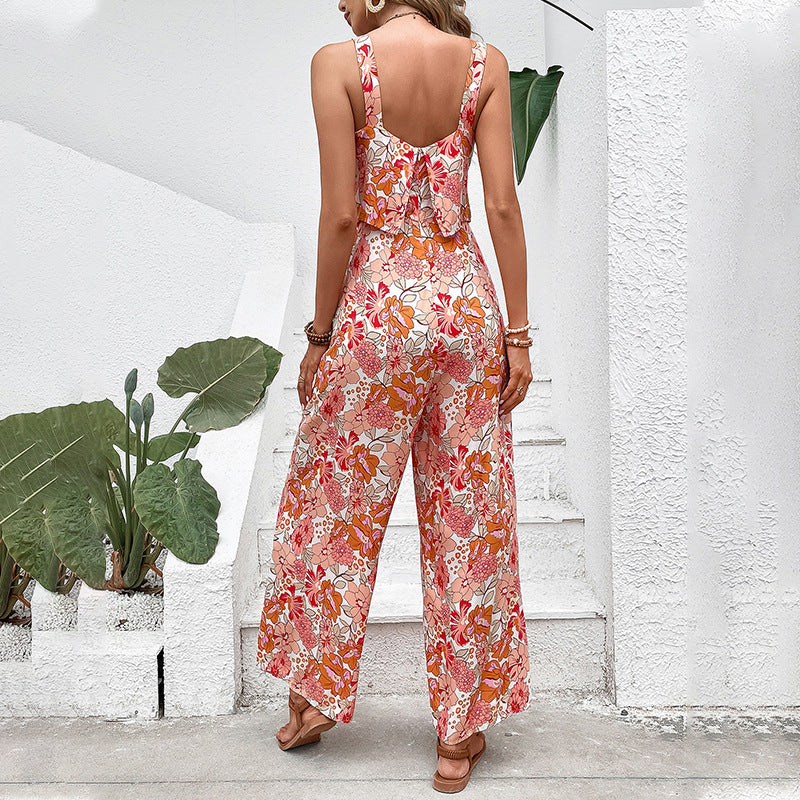 ឈុតខោខ្លី Camisole Jumpsuit សម្រាប់សុភាពនារី