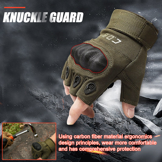 ស្រោមដៃ Tactical Gloves សម្រាប់បុរស - ល្អបំផុតសម្រាប់ហាត់ប្រាណ និងជិះ