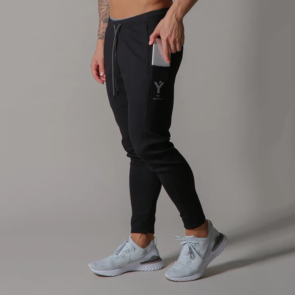 Premium Cotton Slim-Fit Running Training Pants for Active Comfort