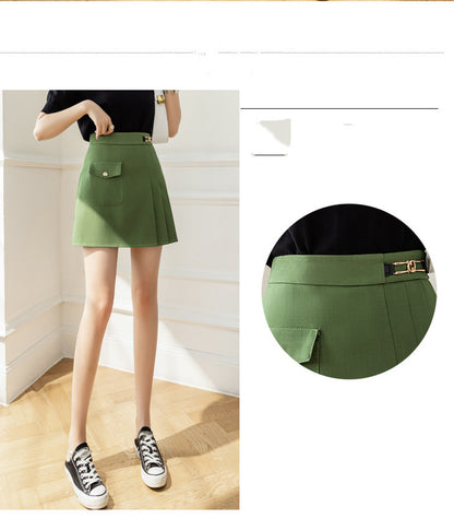 Anti-Glare A-Line Short Fashion Skirt-Stylish and Flattering