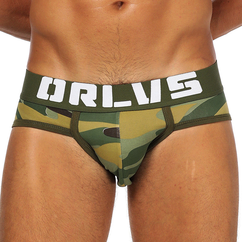 Low Waist Camouflage Briefs-Sexy and Comfortable Cotton Underwear