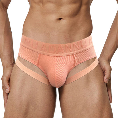 Men's Low Waist Cotton Breathable Briefs for Stylish Ease