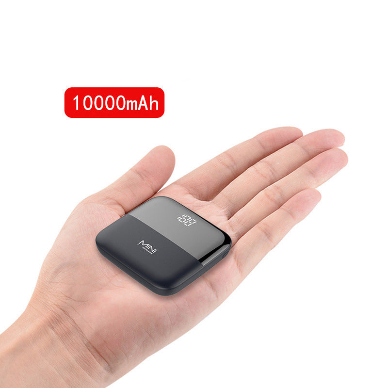 Compact 10000mAh Mini Power Bank-Portable External Battery Charger