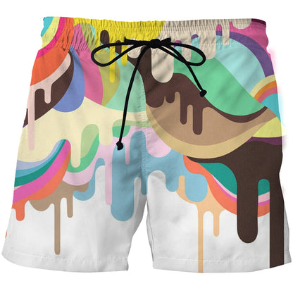 Men's Fashion Simple Print Casual Shorts for Effortless Cool