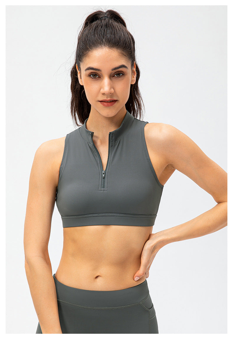 Hollow Out Sports Bra with Comfortable Chest Cushion for fitness