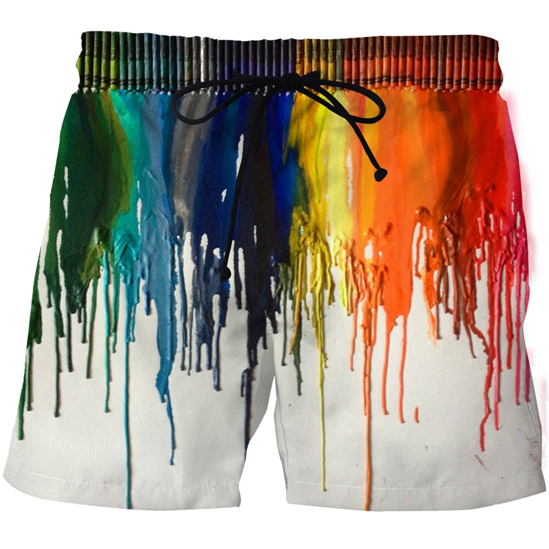 Men's Fashion Simple Print Casual Shorts for Effortless Cool