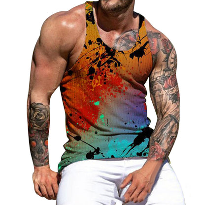 Men's Pit Strip Vest for a Sleek and Sporty Look