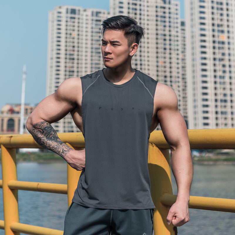 Sweat-Absorbing and Breathable Sleeveless Fitness Clothes for Training