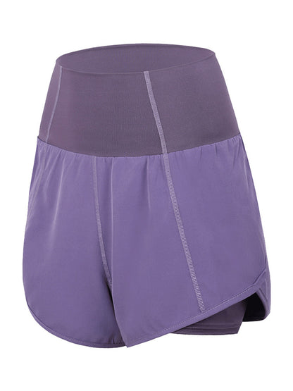 High Waist Quick-Drying Sports Shorts-Perfect for Running and Fitness