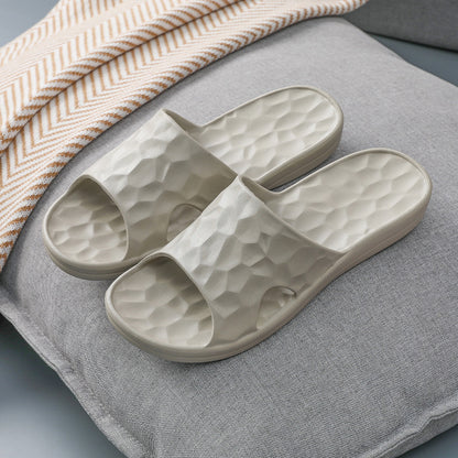 Geometric Slippers for Women-Stylish Home and Bathroom Footwear