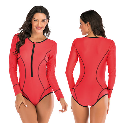 Stylish One-Piece Swimsuit for Timeless Beach Glamour-Onyx Elegance