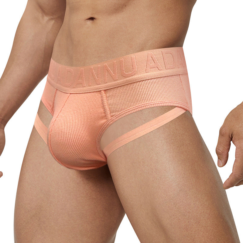 Men's Low Waist Cotton Breathable Briefs for Stylish Ease