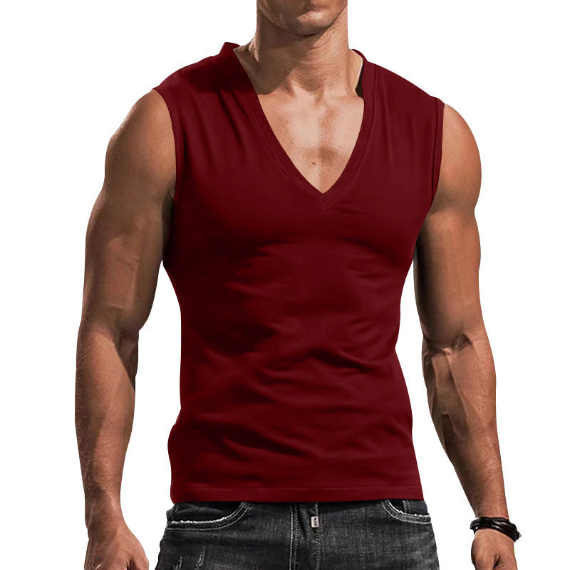 Casual Breathable Slim Fit Sleeveless T-Shirt-Comfortable and Stylish