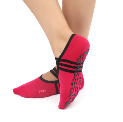 Non-Slip Ballet-Style Yoga Socks for Fitness and Dance