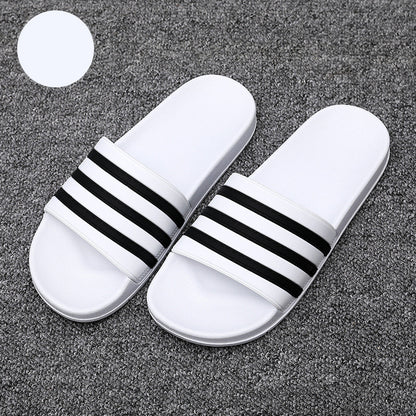 Non-Slip Striped Slippers for Soft Indoor Bathroom Comfort