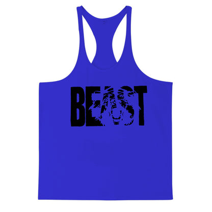 Men's Fitness Sports Printed Tank Top សម្រាប់ដំណើរការសកម្ម