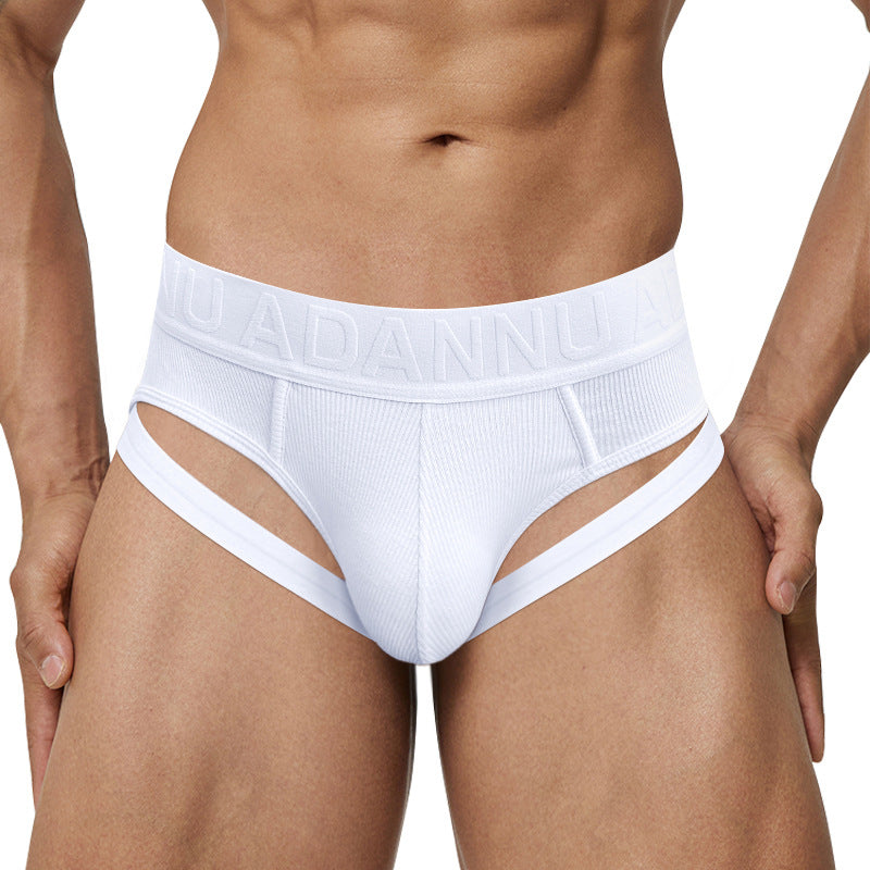 Men's Low Waist Cotton Breathable Briefs for Stylish Ease