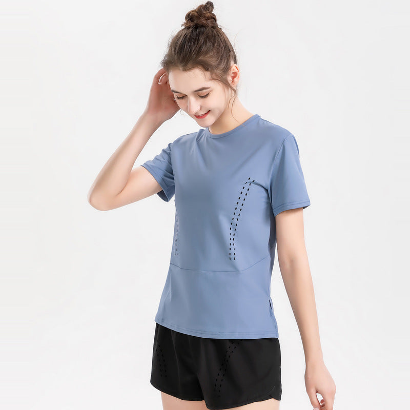 Breathable Loose Short-sleeved Top for Running and Fitness