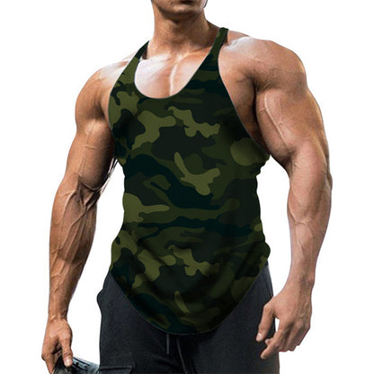 Men's U-neck Sleeveless Camouflage Vest–Adventure Awaits