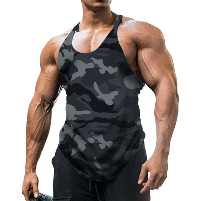 Men's U-neck Sleeveless Camouflage Vest–Adventure Awaits