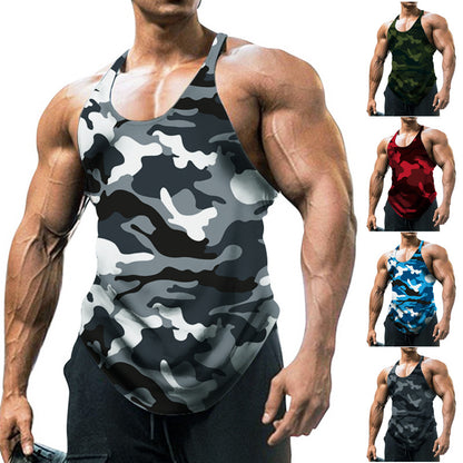 Men's U-neck Sleeveless Camouflage Vest–Adventure Awaits