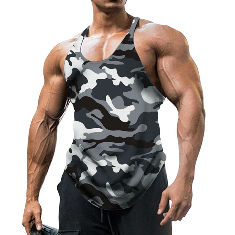 Men's U-neck Sleeveless Camouflage Vest–Adventure Awaits