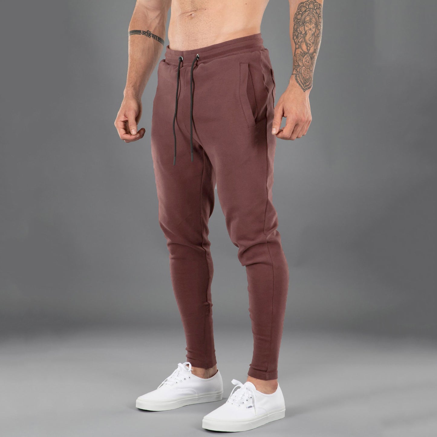 Men's Casual Sports Pants with Cotton Comfort and Stretchy Skinny Fit