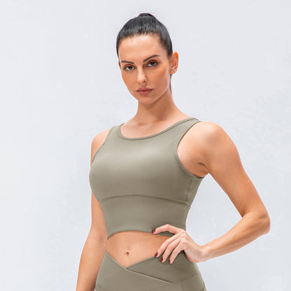 Women's Breathable Tight Sports Yoga Vest for Fitness Enthusiasts