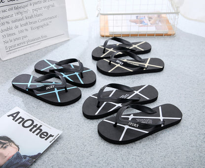 Non-Slip Korean Version Flat Flip-Flops for Beach Comfort