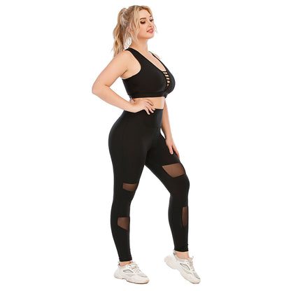 Plus Size Workout Clothes Suit-Stylish and Comfortable Yoga Tight Fit