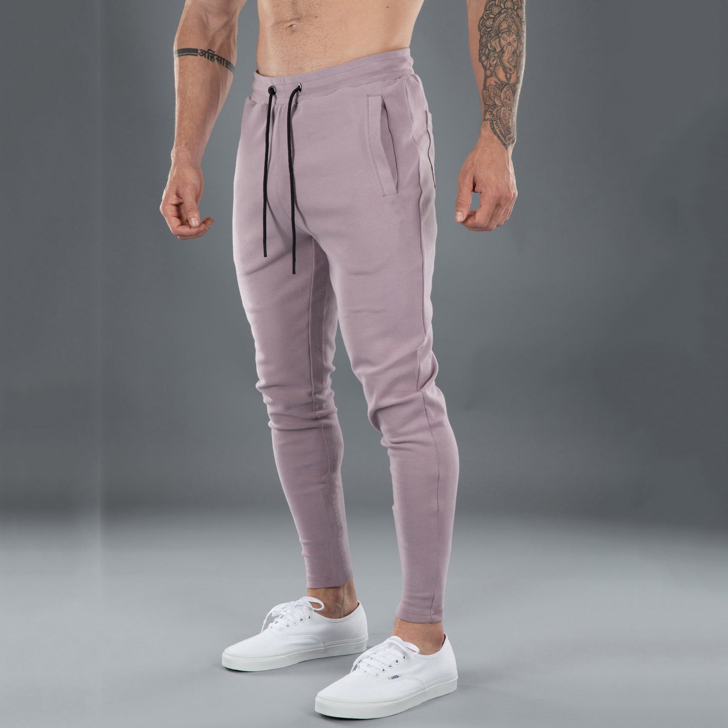 Men's Casual Sports Pants with Cotton Comfort and Stretchy Skinny Fit