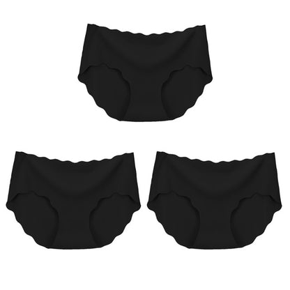 Set of 3 Seamless Silk Underwear for Women-Sexy and Comfortable