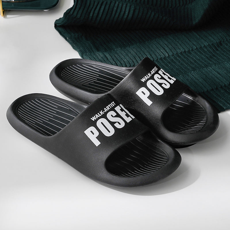 Men's Sports Slippers with Thick-Soles for Trendy Outdoor Comfort