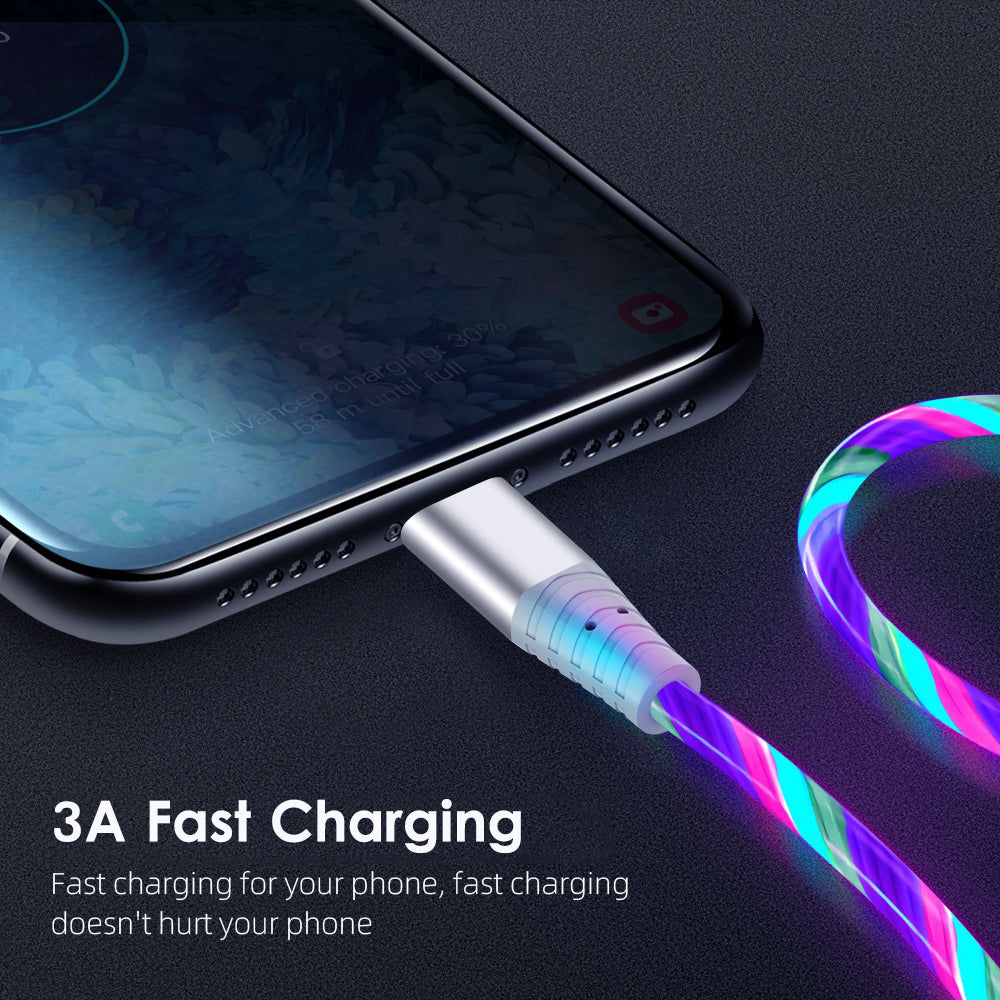 Fast Charging and Luminous Phone Data Cable for Ultimate Convenience