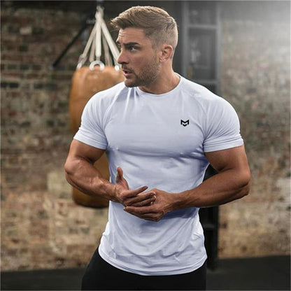 Men's Training Elastic Quick Dry Tights Sports T-shirt