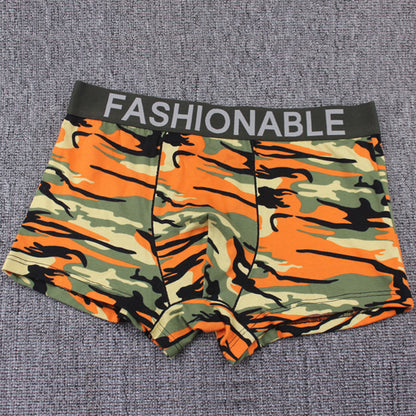 High-End Camouflage Printing Cotton Boxer Briefs for Men