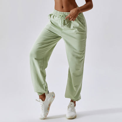 Women's Outdoor Waist-Loose Sports Pants for Comfort and Style