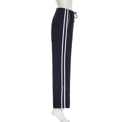 Women's Baggy Casual Striped Sports Pants-Stay Stylish and Comfortable