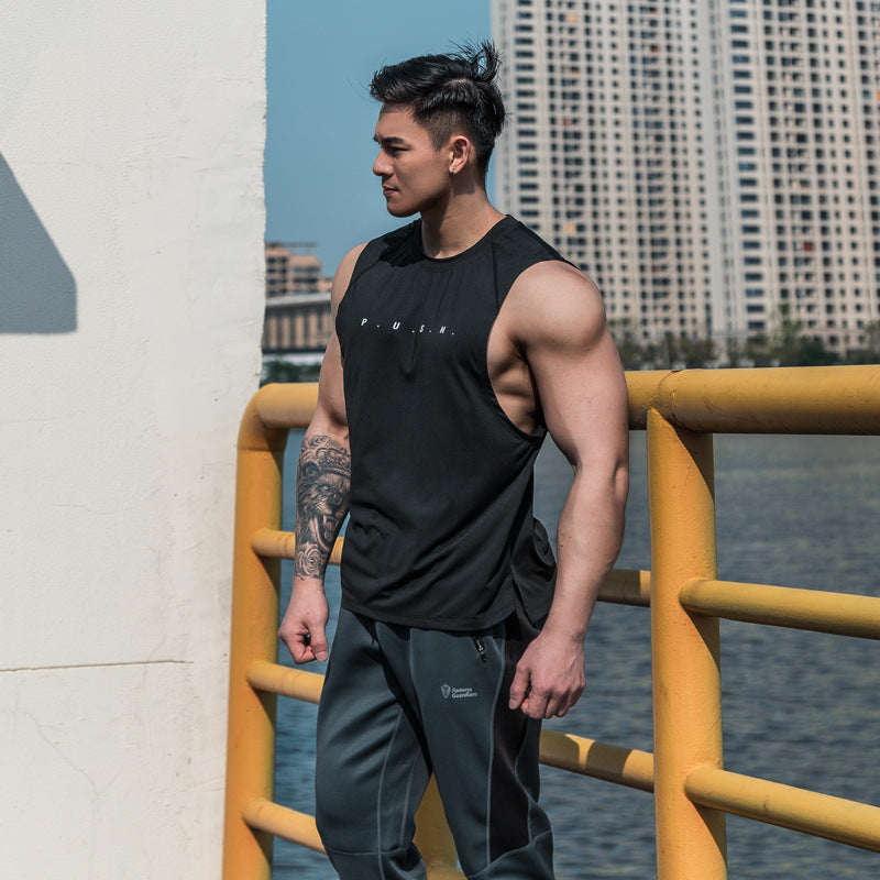 Sweat-Absorbing and Breathable Sleeveless Fitness Clothes for Training