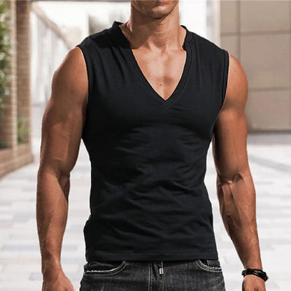 Casual Breathable Slim Fit Sleeveless T-Shirt-Comfortable and Stylish