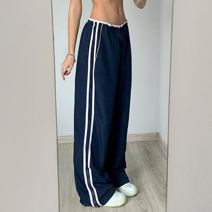 Women's Baggy Casual Striped Sports Pants-Stay Stylish and Comfortable